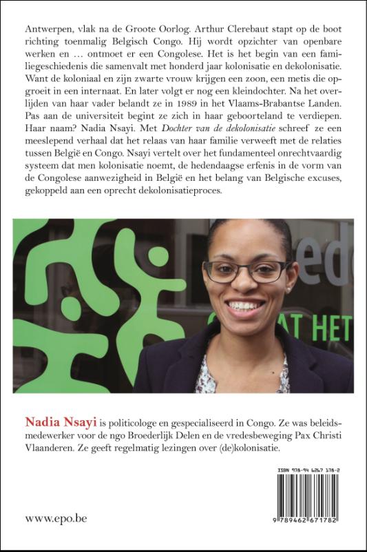 Achterkant van Dochter van de dekolonisatie