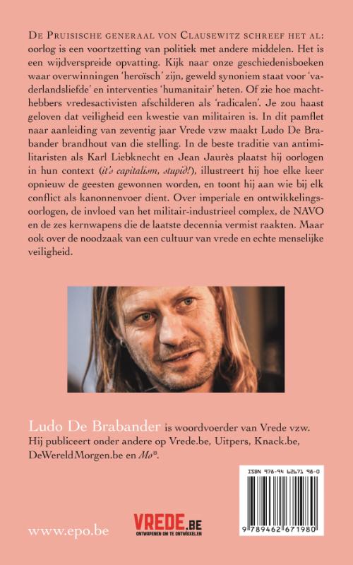 Achterkant van Weg van oorlog