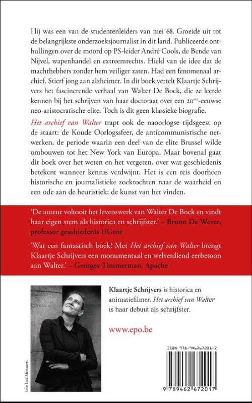Achterkant van Het archief van Walter