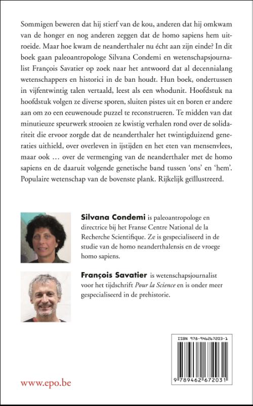 Achterkant van Wie vermoordde de neanderthaler?