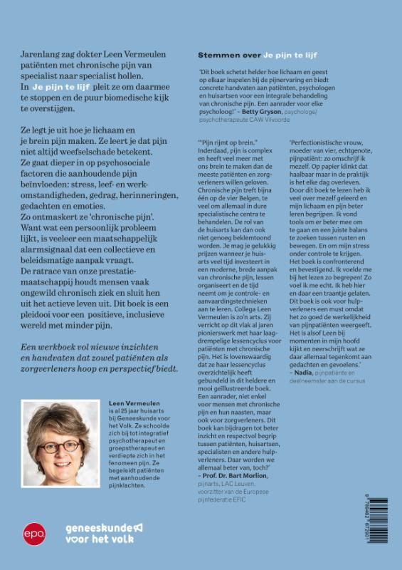 Achterkant van Je pijn te lijf