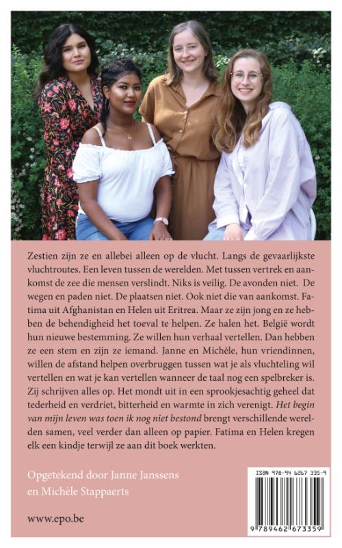 Achterkant van Het begin van mijn leven was toen ik nog niet bestond