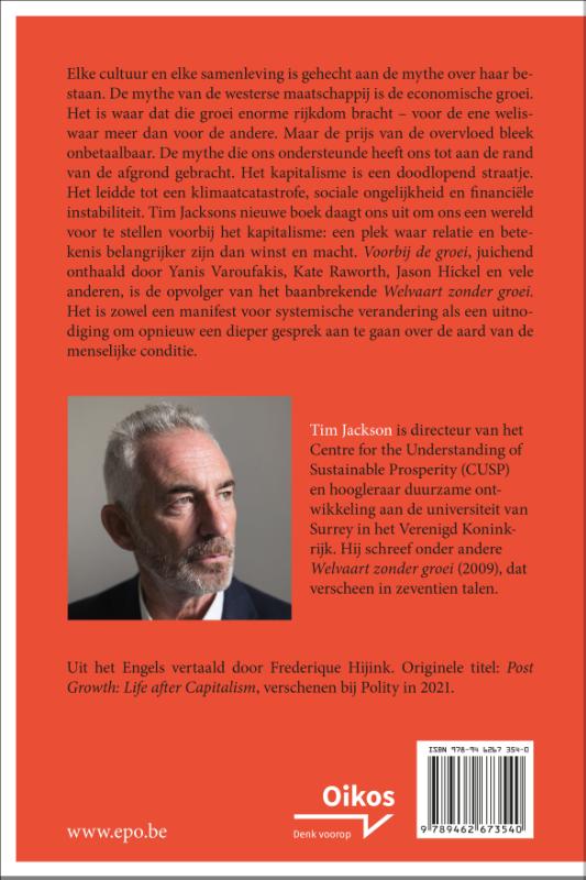 Achterkant van Voorbij de groei