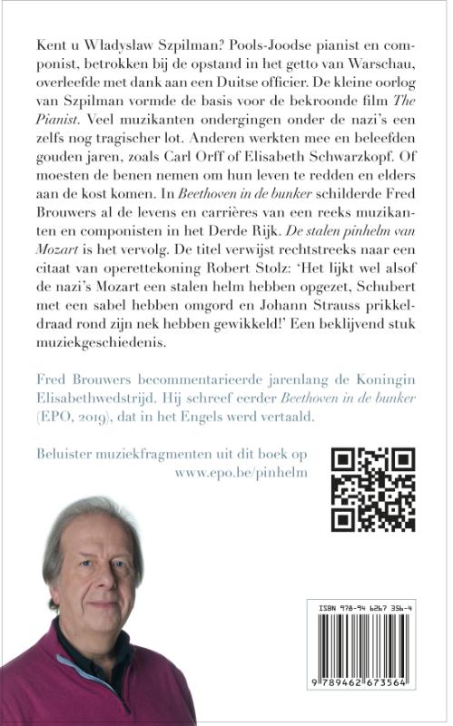 Achterkant van Stalen pinhelm van Mozart