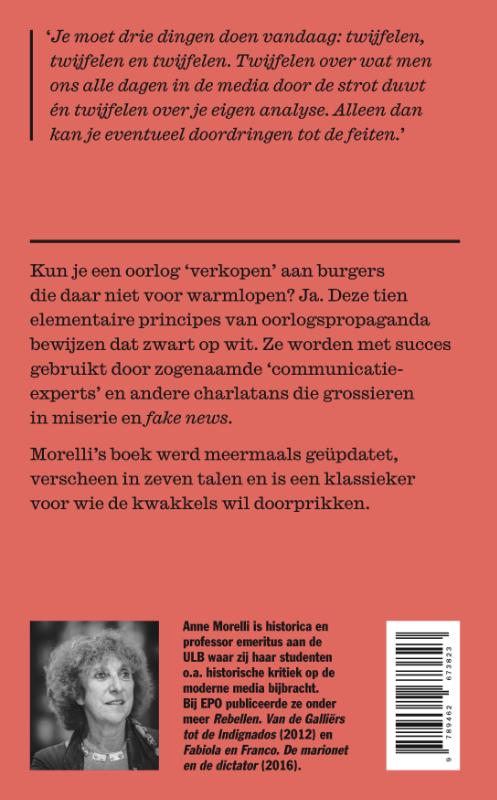 Achterkant van Elementaire principes van oorlogspropaganda