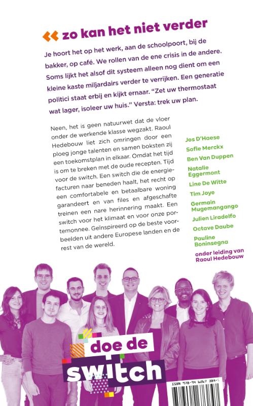 Achterkant van Doe de switch