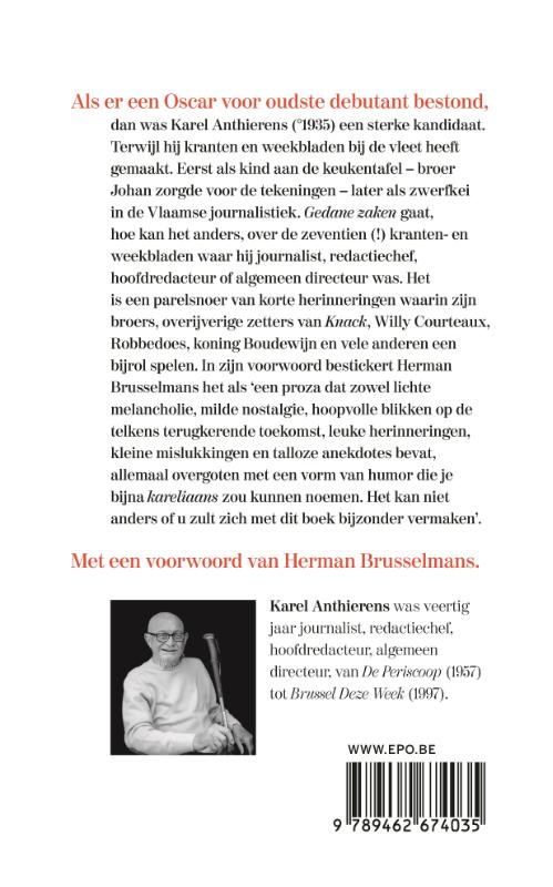 Achterkant van Gedane zaken