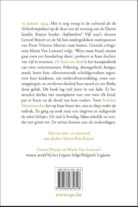 Achterkant van De beul was dood