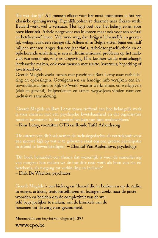 Achterkant van Werk / Gezondheid
