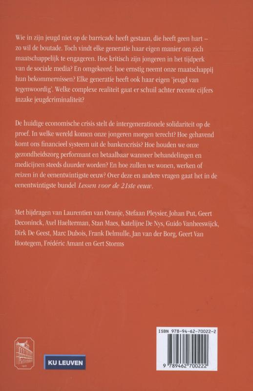 Achterkant van Jongeren vandaag en de wereld morgen