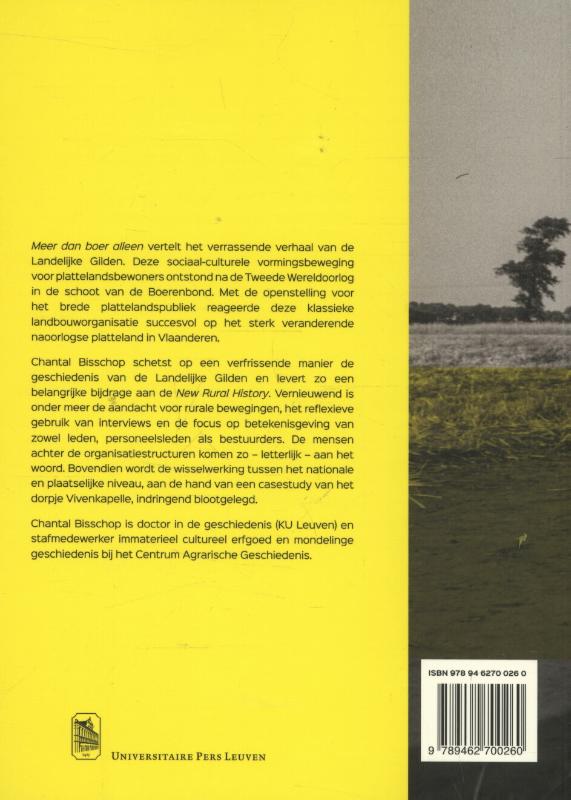 Achterkant van Meer dan boer alleen