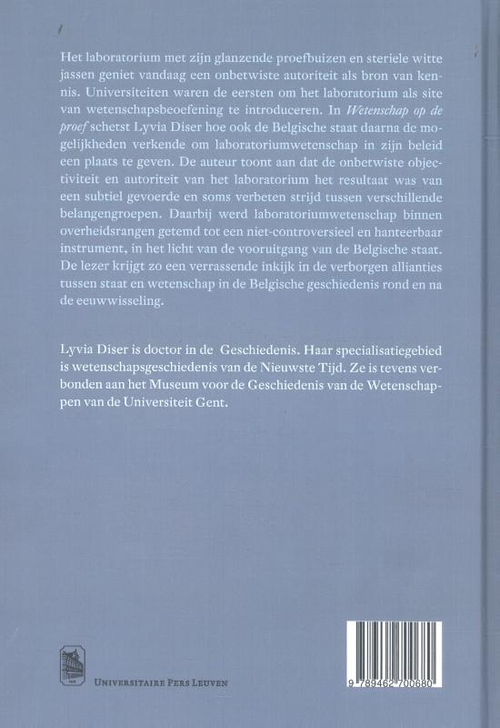Achterkant van Wetenschap op de proef