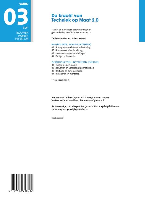 Achterkant van BWI Profielmodule 3 Hout- en meubelverbindingen