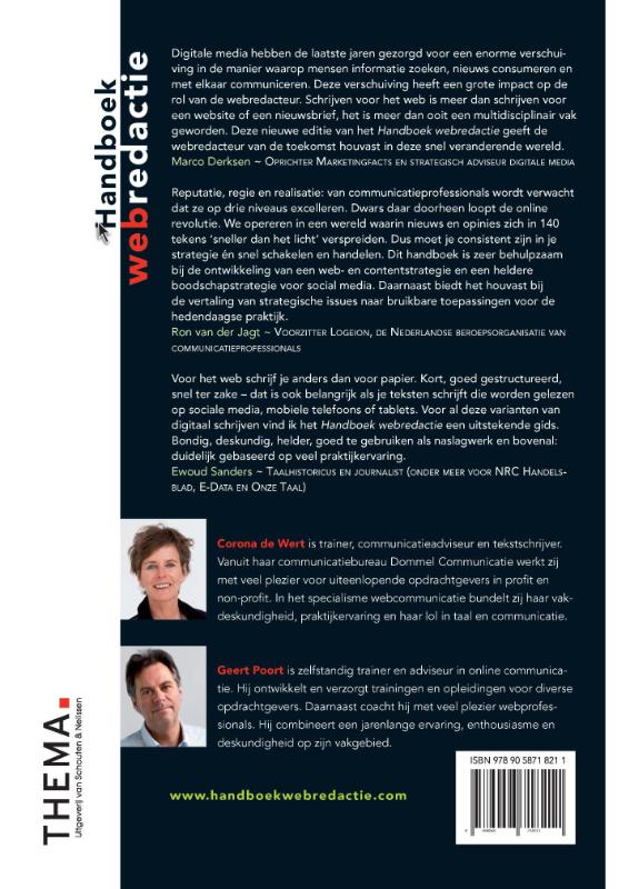 Achterkant van Handboek webredactie