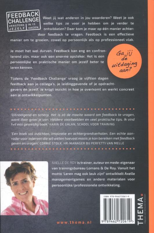Achterkant van Feedback challenge