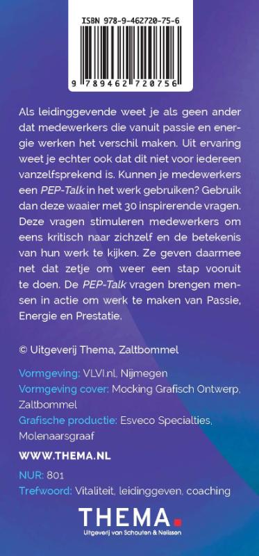 Achterkant van Pep-talk