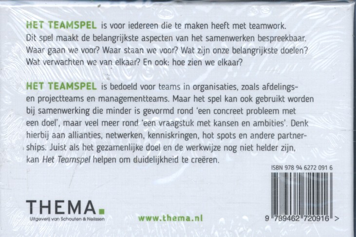 Achterkant van Het teamspel