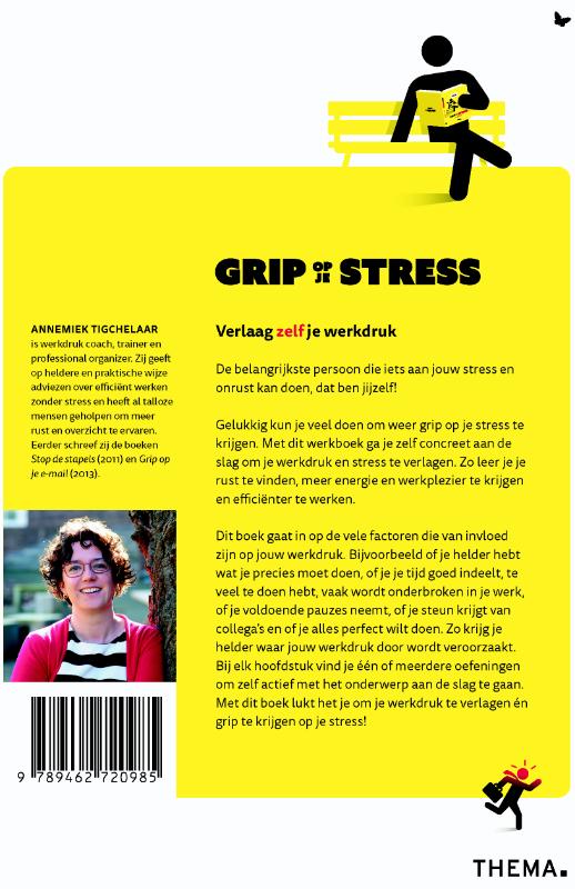 Achterkant van Grip op je stress
