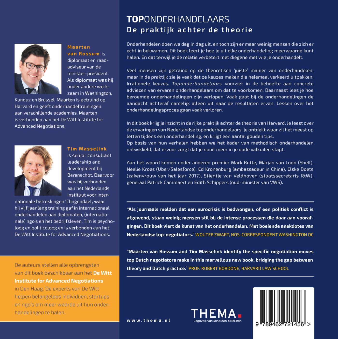 Achterkant van Toponderhandelaars
