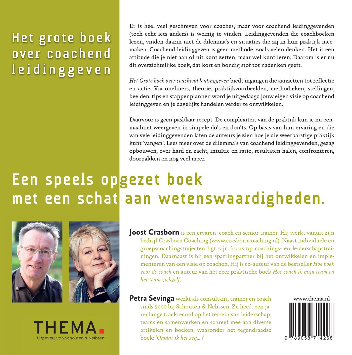 Achterkant van Het grote boek over coachend leidinggeven