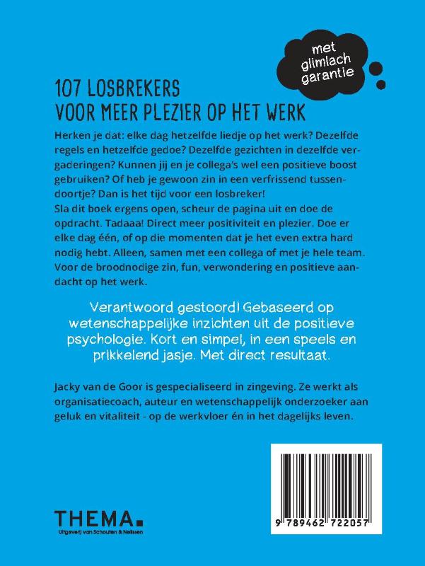 Achterkant van 107 losbrekers voor meer plezier op het werk
