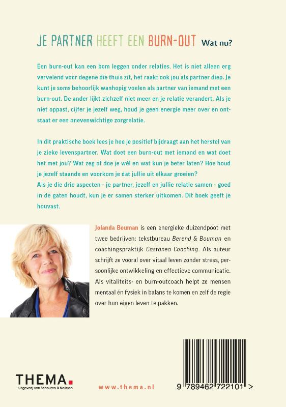 Achterkant van Je partner heeft een burn-out. Wat nu?