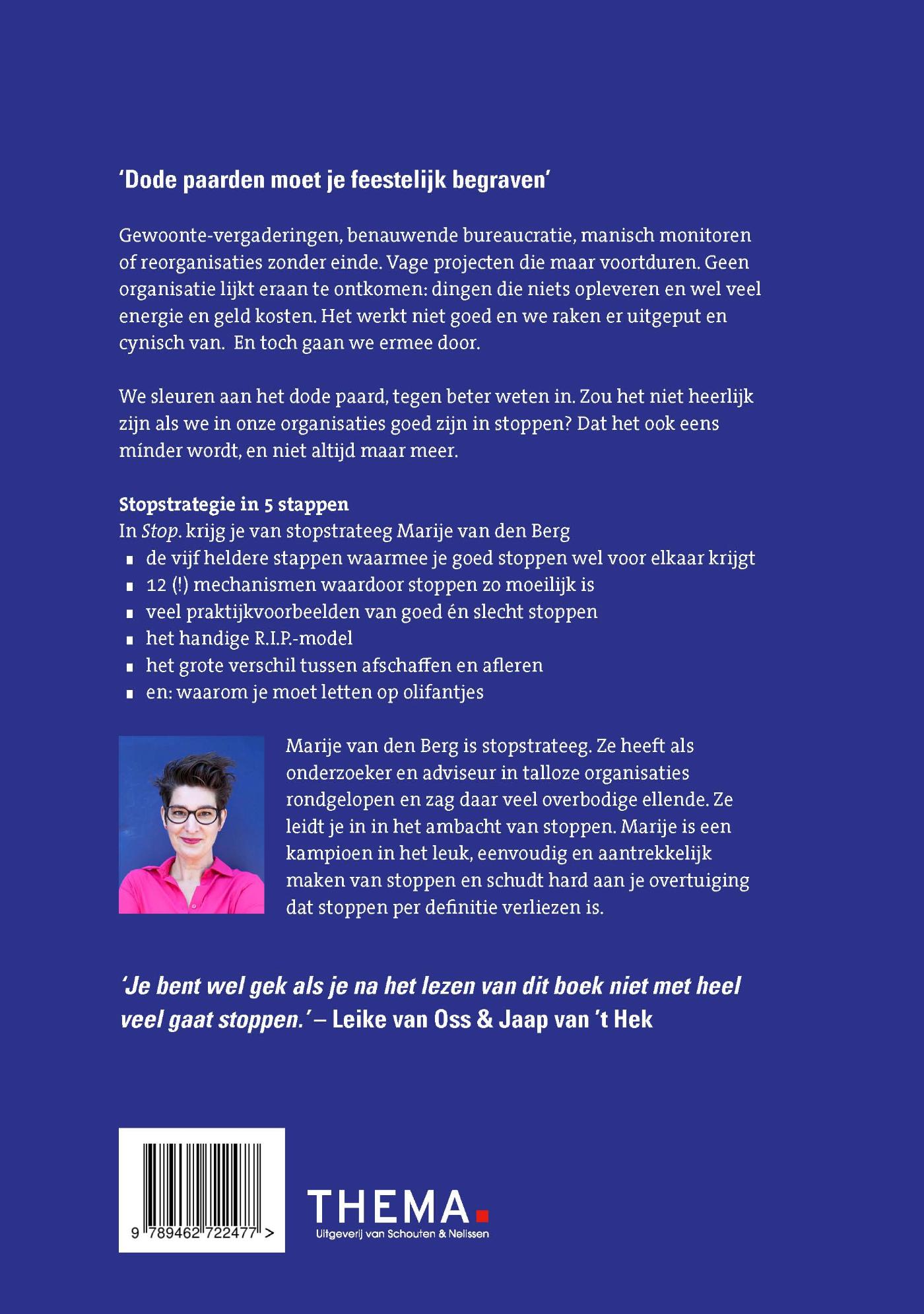 Achterkant van Stop.