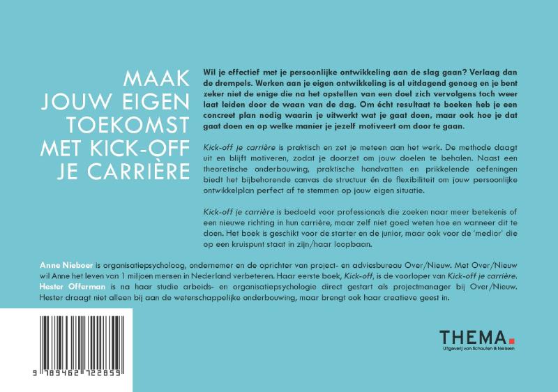 Achterkant van Kick-off je carrière