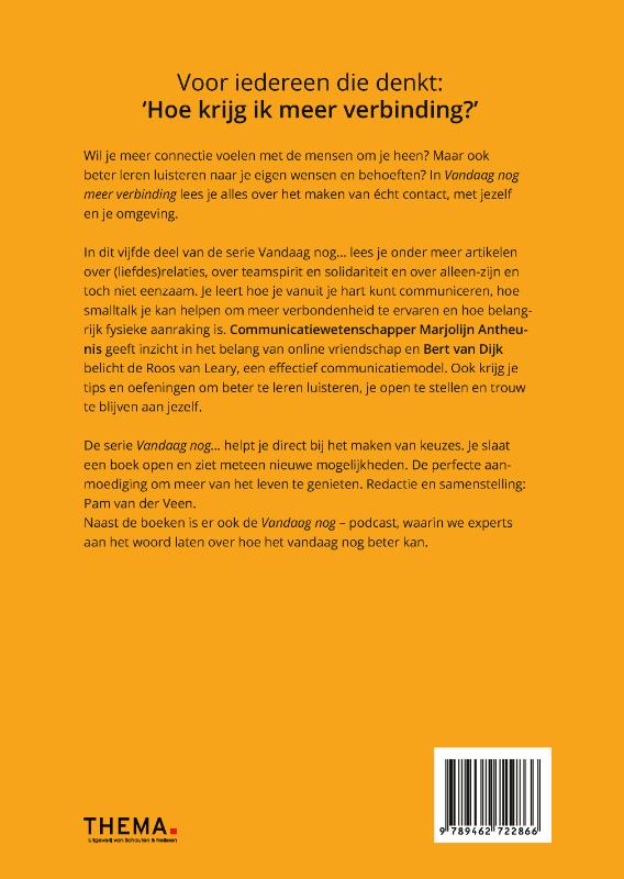 Achterkant van Vandaag nog meer verbinding