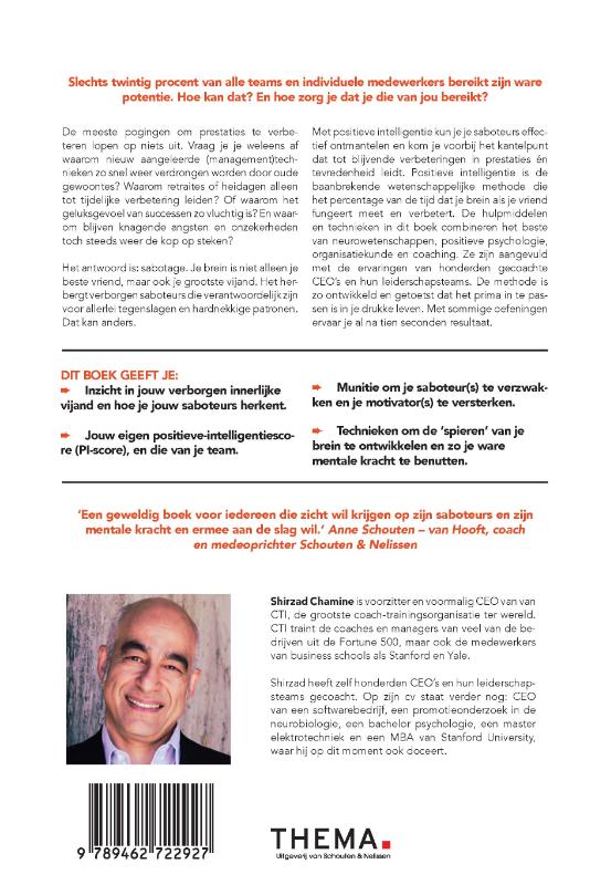 Achterkant van Positieve intelligentie