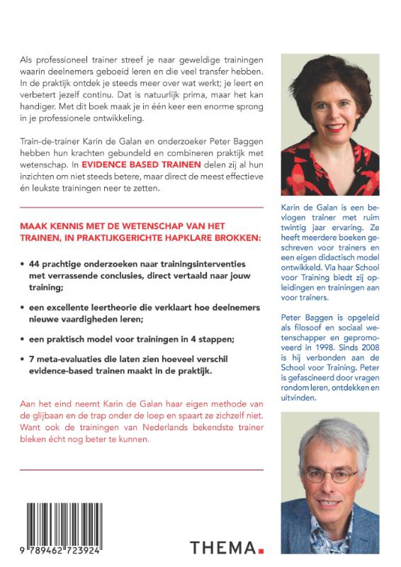 Achterkant van Evidence-based trainen