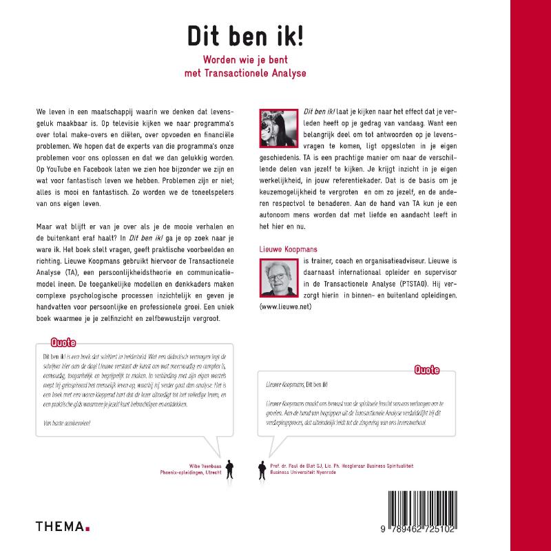 Achterkant van Dit ben ik!