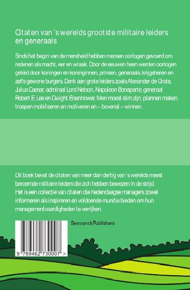 Achterkant van Militaire quotes