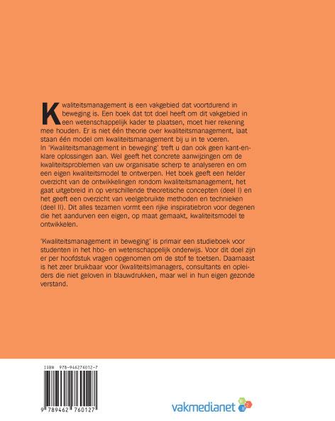 Achterkant van Kwaliteitsmanagement in beweging
