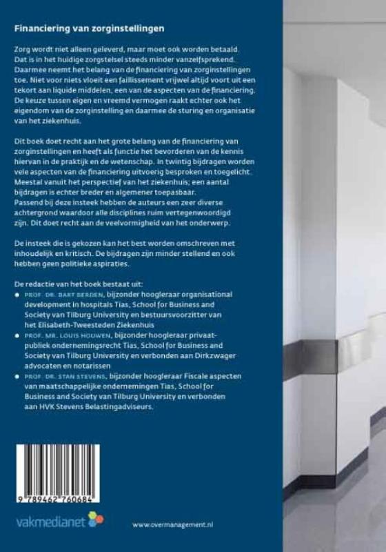 Achterkant van Financiering van zorginstellingen