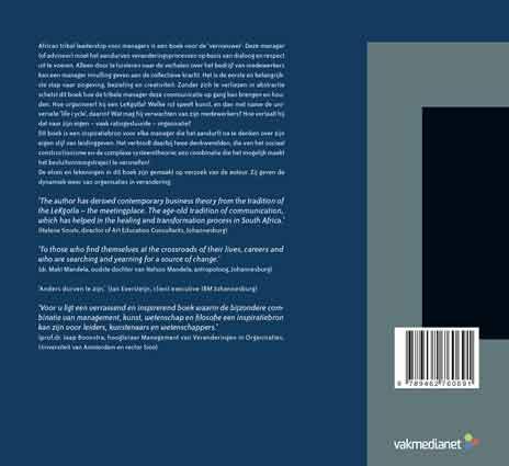 Achterkant van African tribal leadership