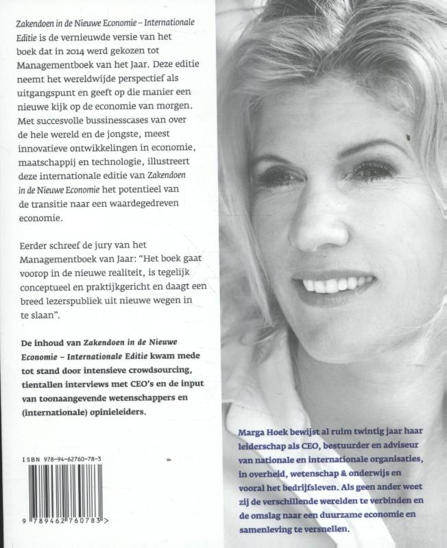 Achterkant van Zakendoen in de nieuwe economie