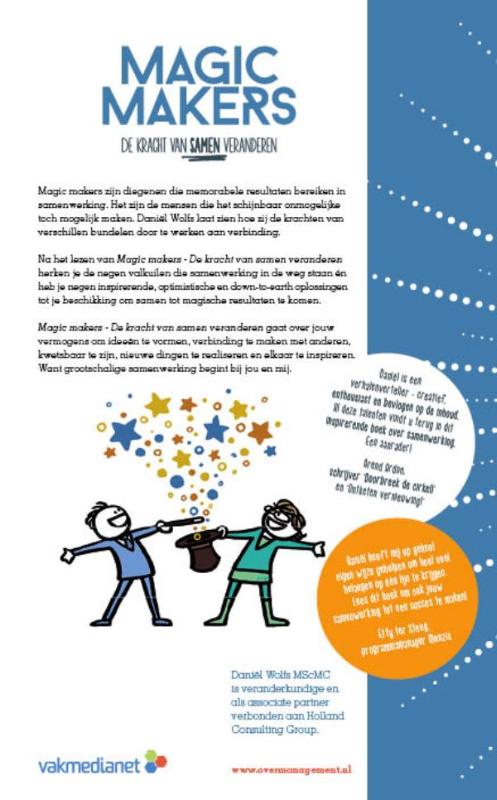 Achterkant van Magic makers