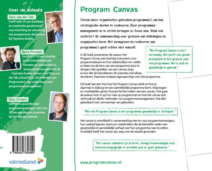 Achterkant van Program Canvas