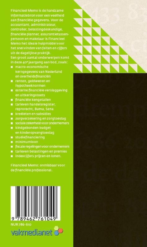 Achterkant van 2016