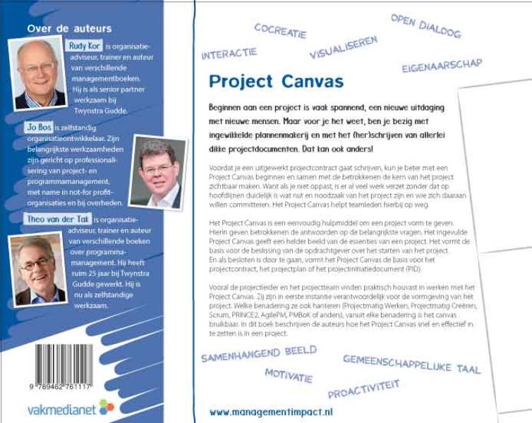 Achterkant van Project Canvas