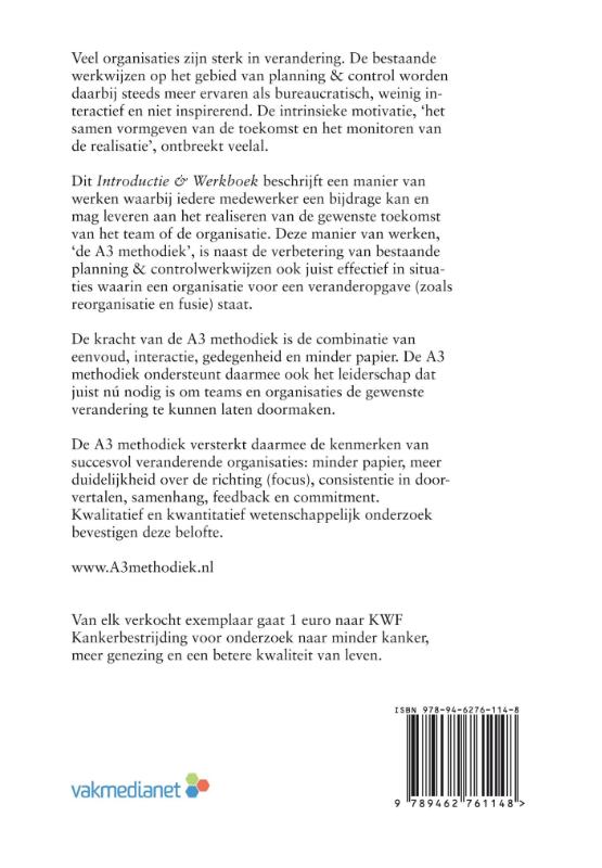 Achterkant van A3 methodiek - Introductie & Werkboek