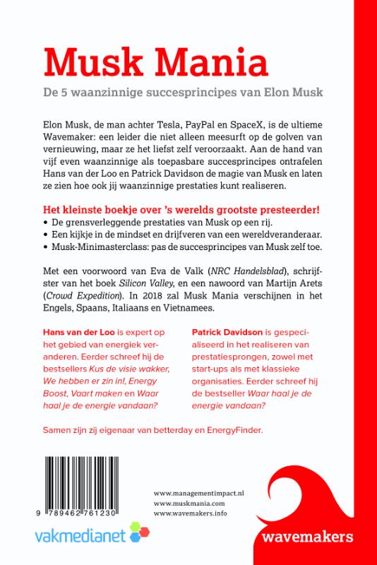 Achterkant van Musk mania
