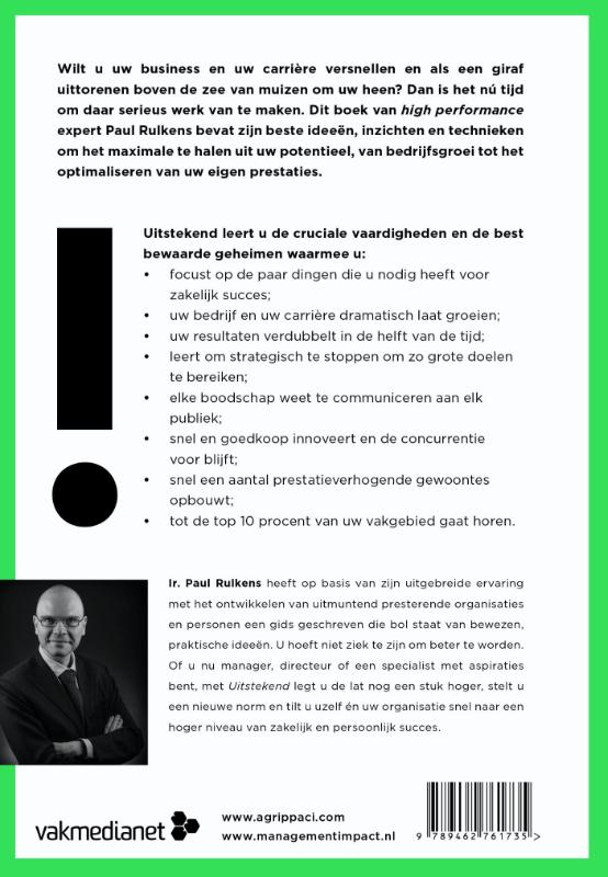 Achterkant van Uitstekend