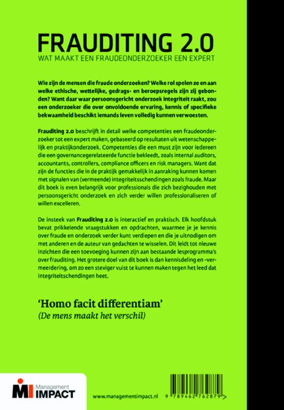 Achterkant van Frauditing 2.0