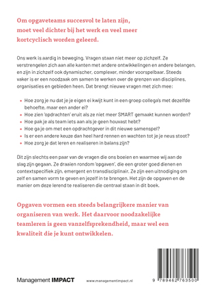Achterkant van Opgavegericht teamleren