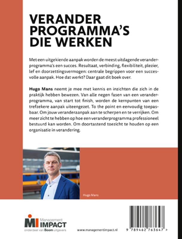 Achterkant van Veranderprogramma's die werken