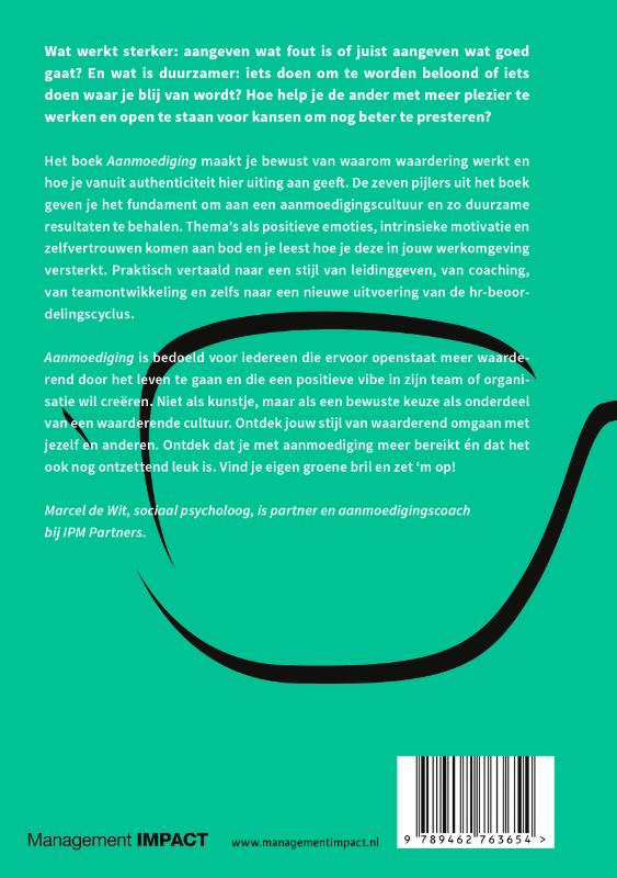 Achterkant van Aanmoediging
