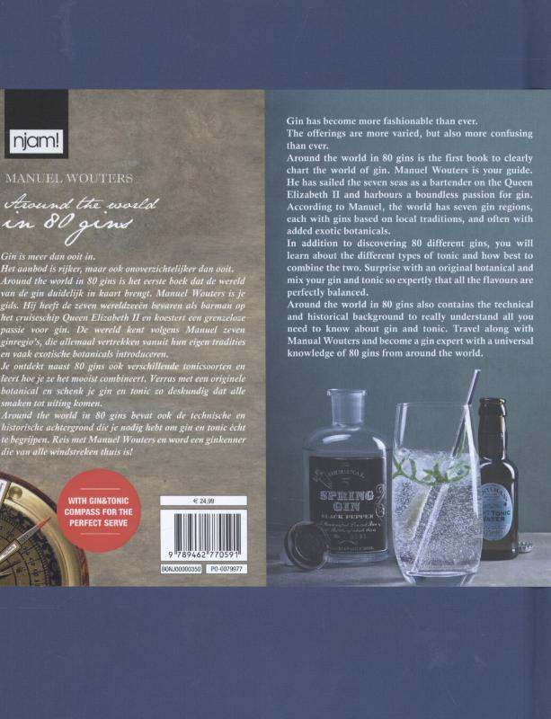 Achterkant van Gin & tonic