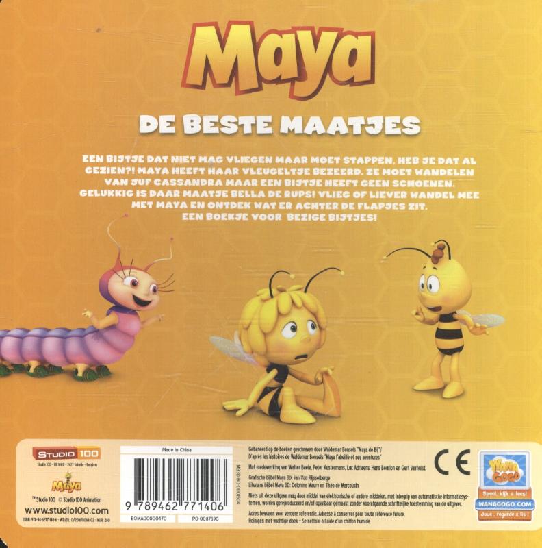 Achterkant van Kartonboek met flapjes - De beste maatjes